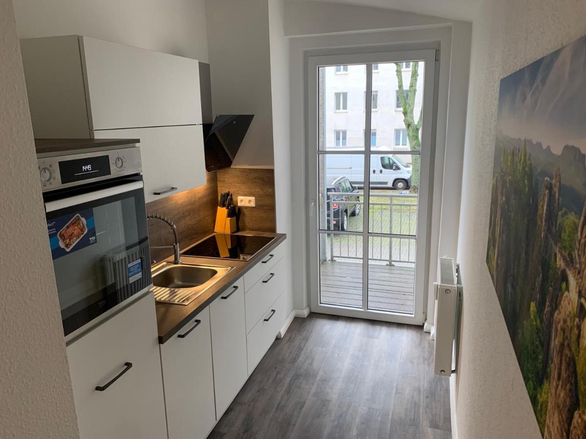 40 Qm Appartment Parkplatz, Balkon,Netflix, Prime เคมนิตซ์ ภายนอก รูปภาพ